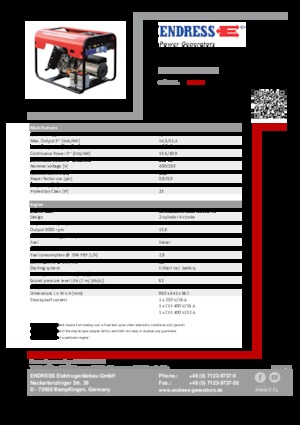 Dizelski generatori Endress ESE 1506 DLS ES DI