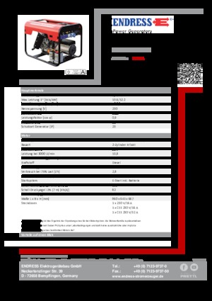 Dizelski generatori Endress ESE 1506 LS ES DI