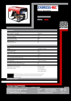 Dizelski generatori Endress ESE 1506 LS ES DI
