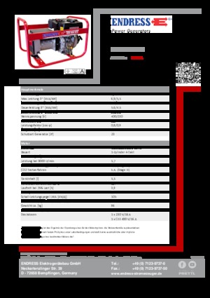 Dizelski generatori Endress ESE 604 DYS DI