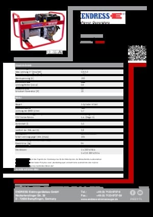 Dizelski generatori Endress ESE 604 YS DI