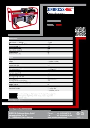 Dizelski generatori Endress ESE 604 YS DI