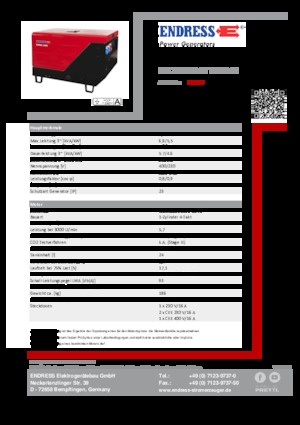 Dizelski generatori Endress ESE 706 DYS-GT ES ISO DI
