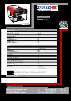 Dizelski generatori Endress ESE 906 LS ES DI