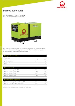 Dizelski generatori PRAMAC Lifter P 11000 TYA