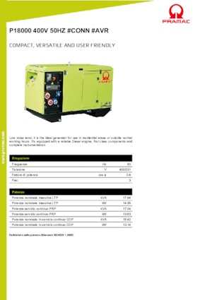 Dizelski generatori PRAMAC Lifter P 18000 TYA