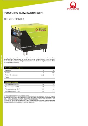 Dizelski generatori PRAMAC Lifter P 6000 TYA