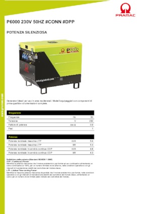 Dizelski generatori PRAMAC Lifter P 6000 TYA