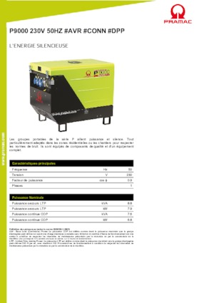 Dizelski generatori PRAMAC Lifter P 9000