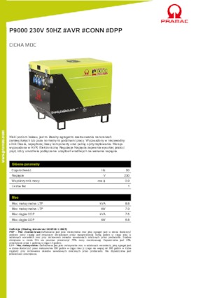 Dizelski generatori PRAMAC Lifter P 9000