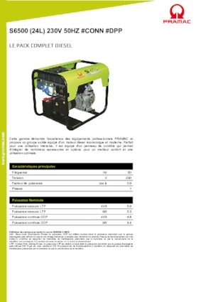 Dizelski generatori PRAMAC Lifter S 6500 SYA