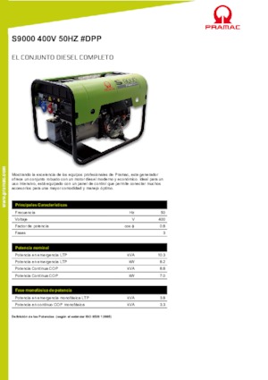 Dizelski generatori PRAMAC Lifter S 9000 TRA