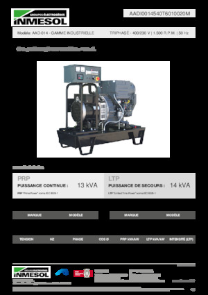 Dizelski generatori INMESOL AAD-014