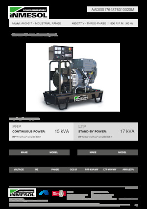 Dizelski generatori INMESOL AAD-017