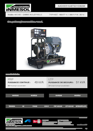 Dizelski generatori INMESOL AAD-051