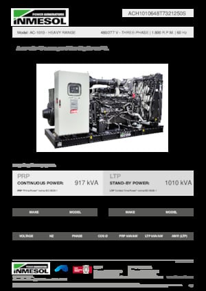 Dizelski generatori INMESOL AC-1010