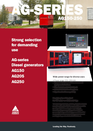 Dizelski generatori AGCO Power AG150