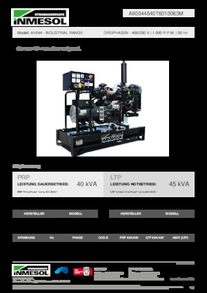 Dizelski generatori INMESOL AI-044