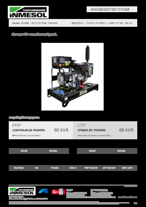Dizelski generatori INMESOL AI-066