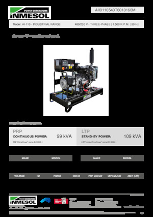 Dizelski generatori INMESOL AI-110