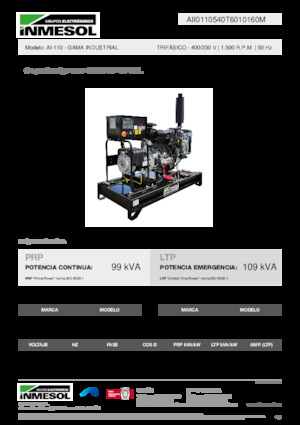 Dizelski generatori INMESOL AI-110