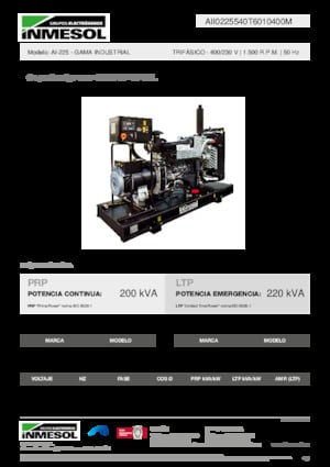 Dizelski generatori INMESOL AI-225