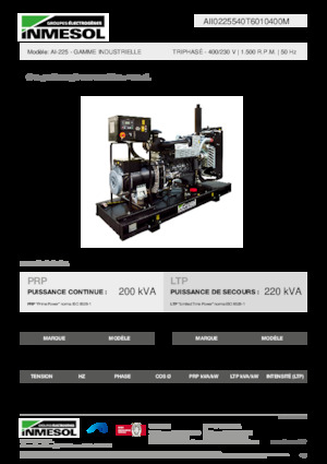 Dizelski generatori INMESOL AI-225