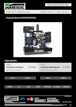 Dizelski generatori INMESOL AK-010
