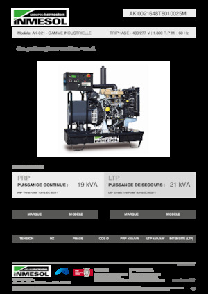 Dizelski generatori INMESOL AK-021