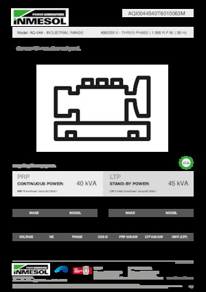 Dizelski generatori INMESOL AQ-044