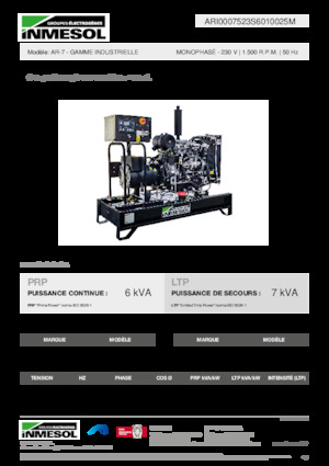 Dizelski generatori INMESOL AR-7
