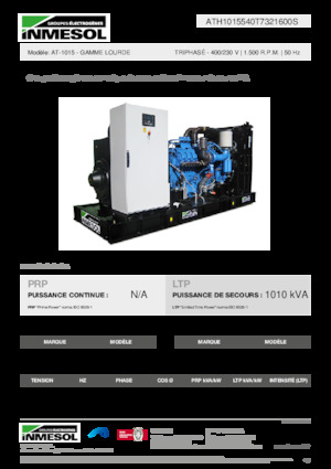 Dizelski generatori INMESOL AT-1015