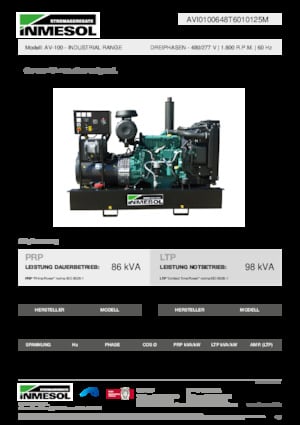 Dizelski generatori INMESOL AV-100