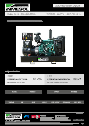 Dizelski generatori INMESOL AV-100