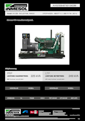 Dizelski generatori INMESOL AV-250