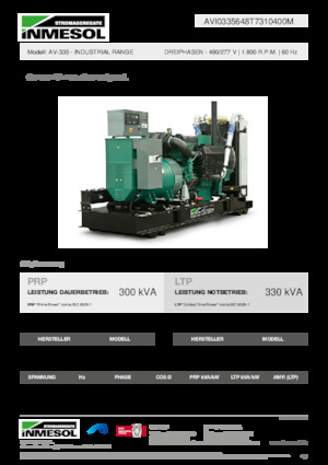 Dizelski generatori INMESOL AV-335