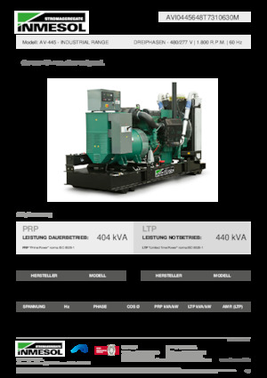 Dizelski generatori INMESOL AV-445