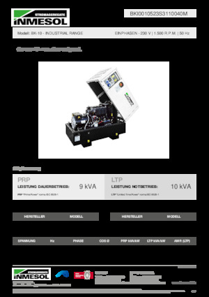 Dizelski generatori INMESOL BK-10