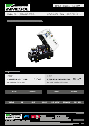 Dizelski generatori INMESOL BK-10