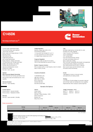 Dizelski generatori Cummins C145D6