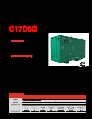 Dizelski generatori Cummins C17D5Q