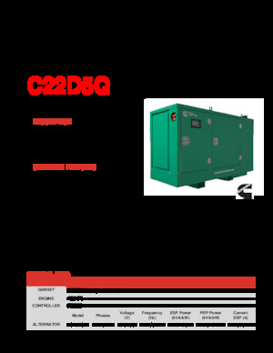 Dizelski generatori Cummins C22D5Q
