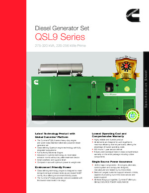 Dizelski generatori Cummins C300D5P