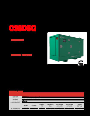 Dizelski generatori Cummins C38D5Q