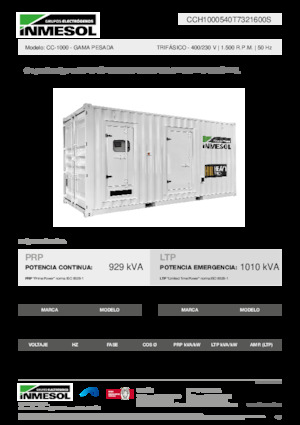 Dizelski generatori INMESOL CC-1000