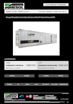 Dizelski generatori INMESOL CC-1650