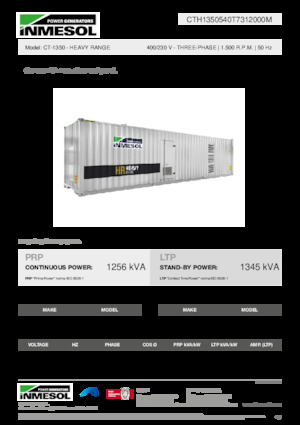 Dizelski generatori INMESOL CT-1350