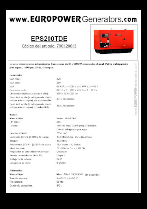 Dizelski generatori Europower EPS200TDE (MA)