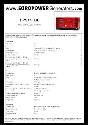Dizelski generatori Europower EPS44TDE (MA)