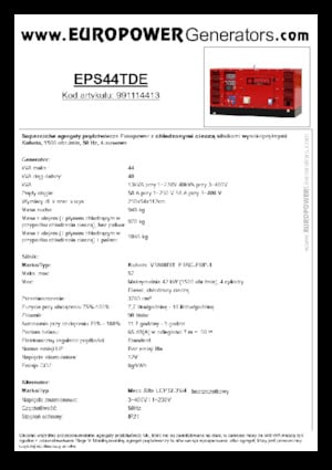 Dizelski generatori Europower EPS44TDE (MA)